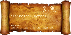 Kleineisel Marcell névjegykártya